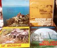 Лот 4 грамофонни плочи с фолклор от Сърбия, Босна, Македония и Гърция
