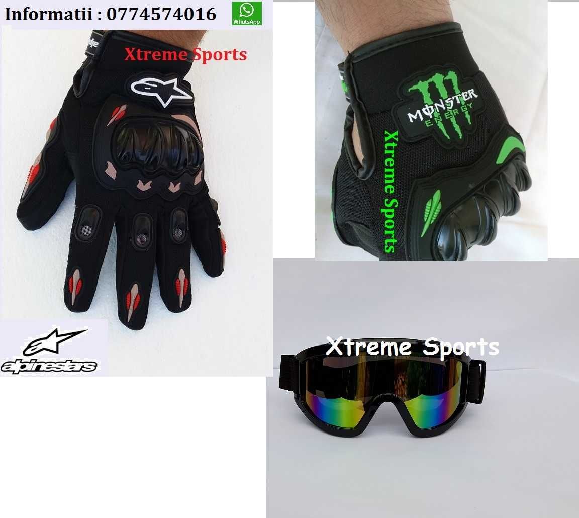 Casca moto enduro downhill atv bicicleta cross ochelari manusi