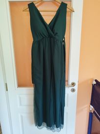 Зелена рокля с цепка