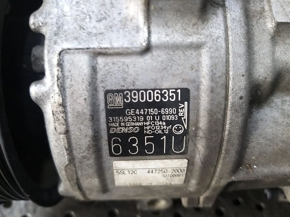 Compresor clima ac 1.3 cdti opel corsa e 39006351 ge4471506990 315595319 5sl12c 4472502000