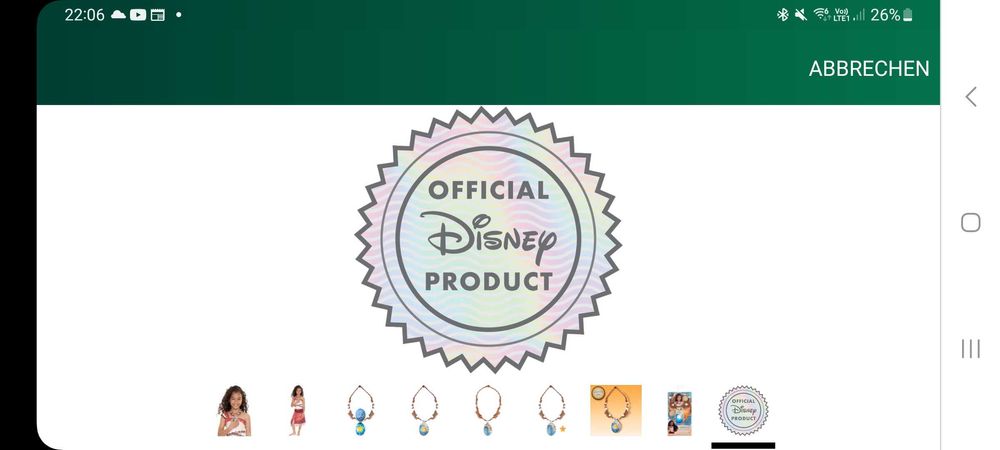 Светещото колие-мида на Vaiana Moana от Jakks Pacifik оригинал  Дисни