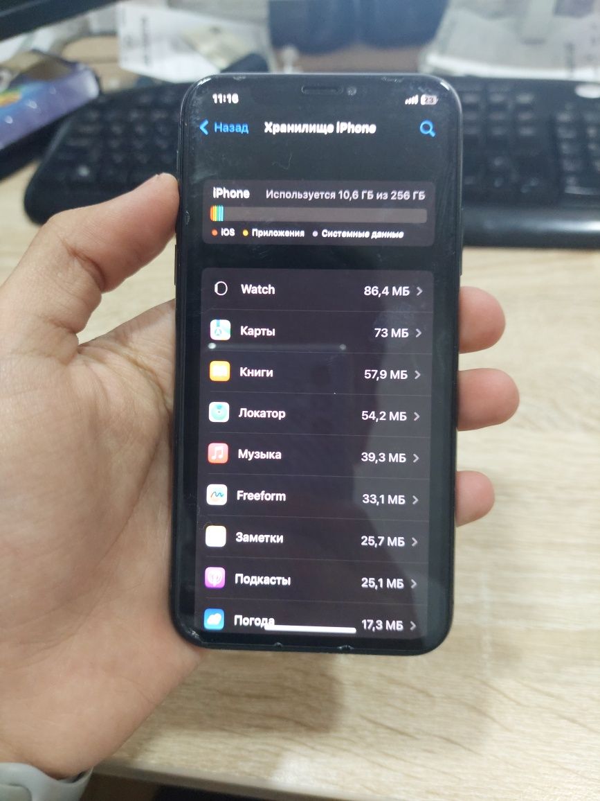 Iphone X 256gb Qora Rang
