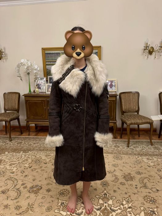 новая дубленка с этикеткой