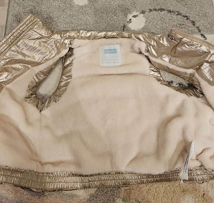 Златист ватиран елек Okaidi & Obaibi 12m/74 cm