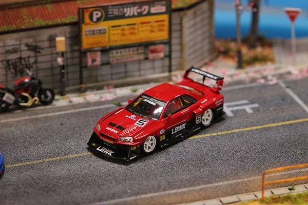 Nissan GTR R-34 macheta auto premium 1:64 LIMITATA capota deschisa