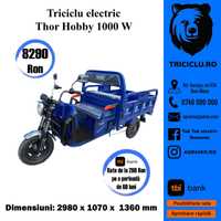 Triciclu electric Thor Hobby 1000W basculabil Agramix nou