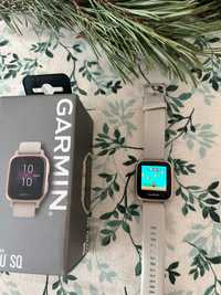 Garmin Venu Sq 'Music Edition' Smartwatch Rose Gold/Light Sand