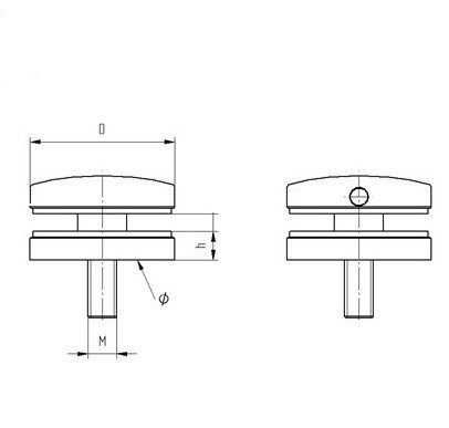 Cleme prindere Sticla Balustrada
