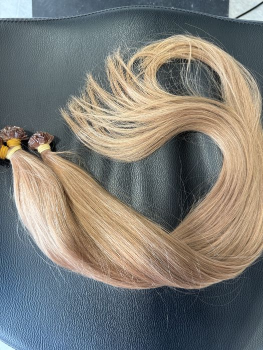 Кератинови кичури , 100гр.,100бр. ,изработени от 100% естествена коса