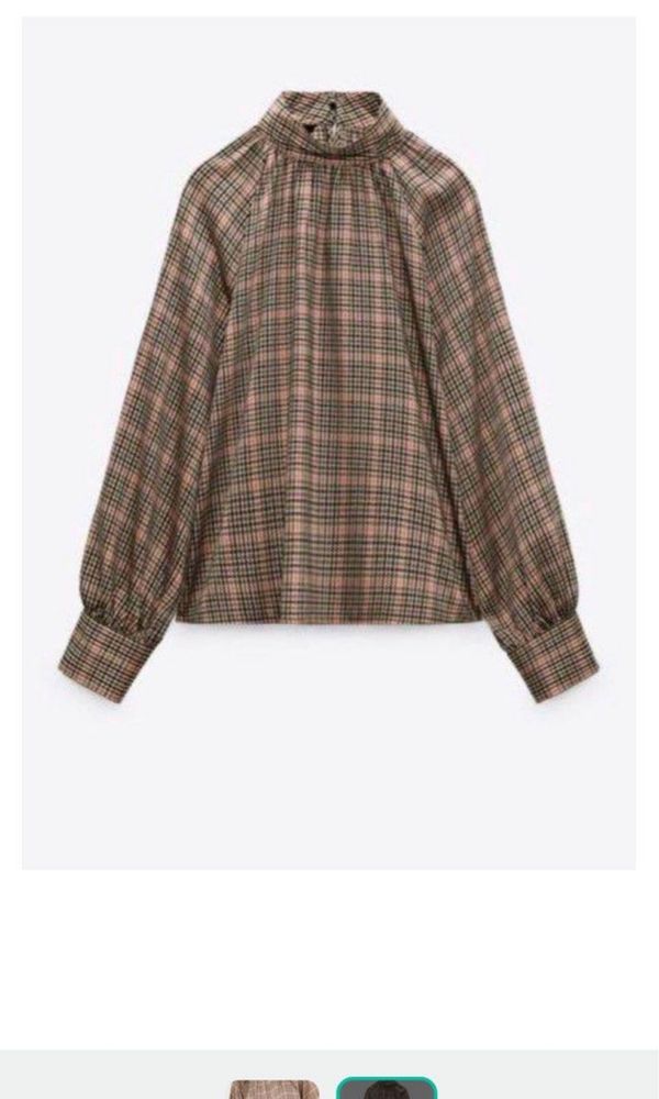 ZARA S сатенирана риза