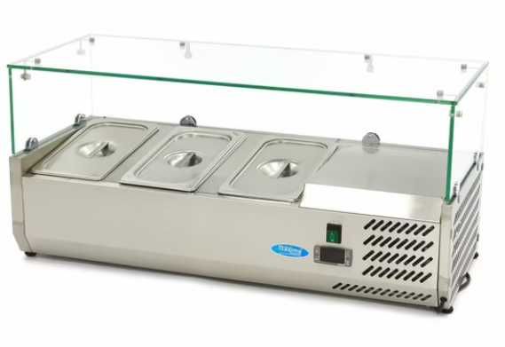 Хладилник салат бар за дюнер ресторант  95 см3 x 1/3 GN