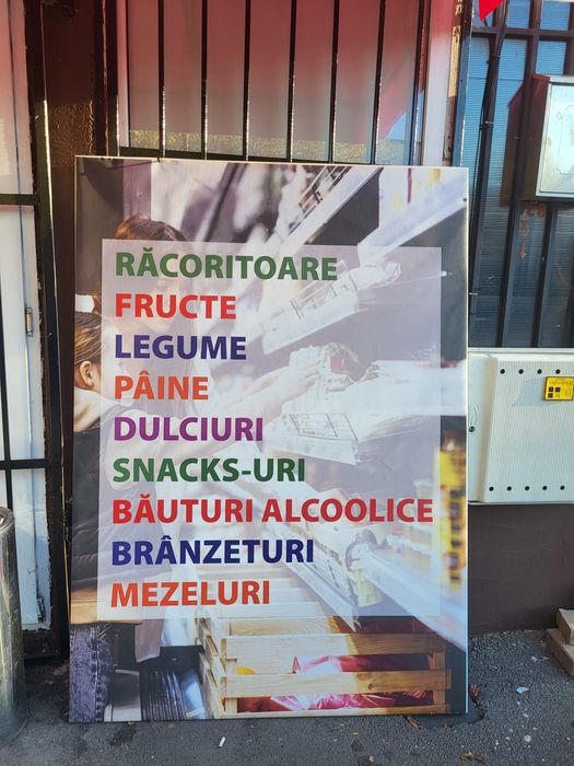 Reclama luminoasa caseta panouri reclama magazin market