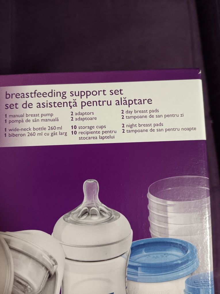 Pompa manuala set alăptare philips avent