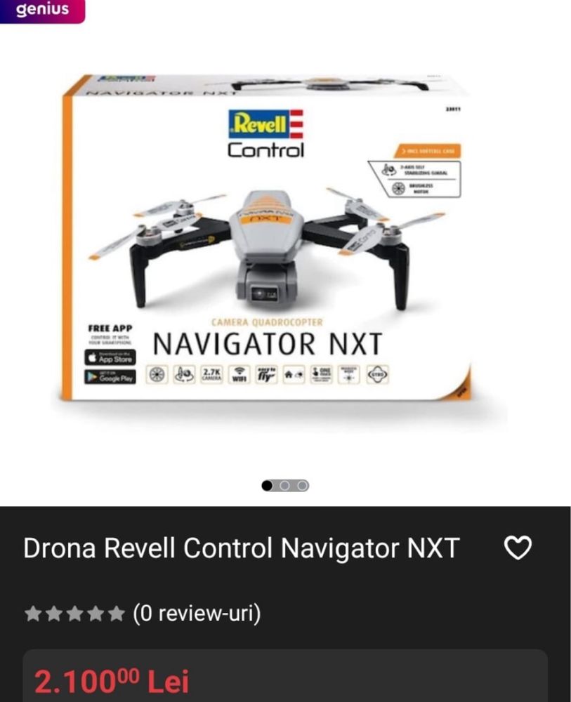 MDM vinde: Drona Revell Control Navigator NXT.