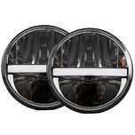 Faruri LED Wrangler JT JK Rubicon Sahara Cu Angel Eyes 96W “RAYDER”