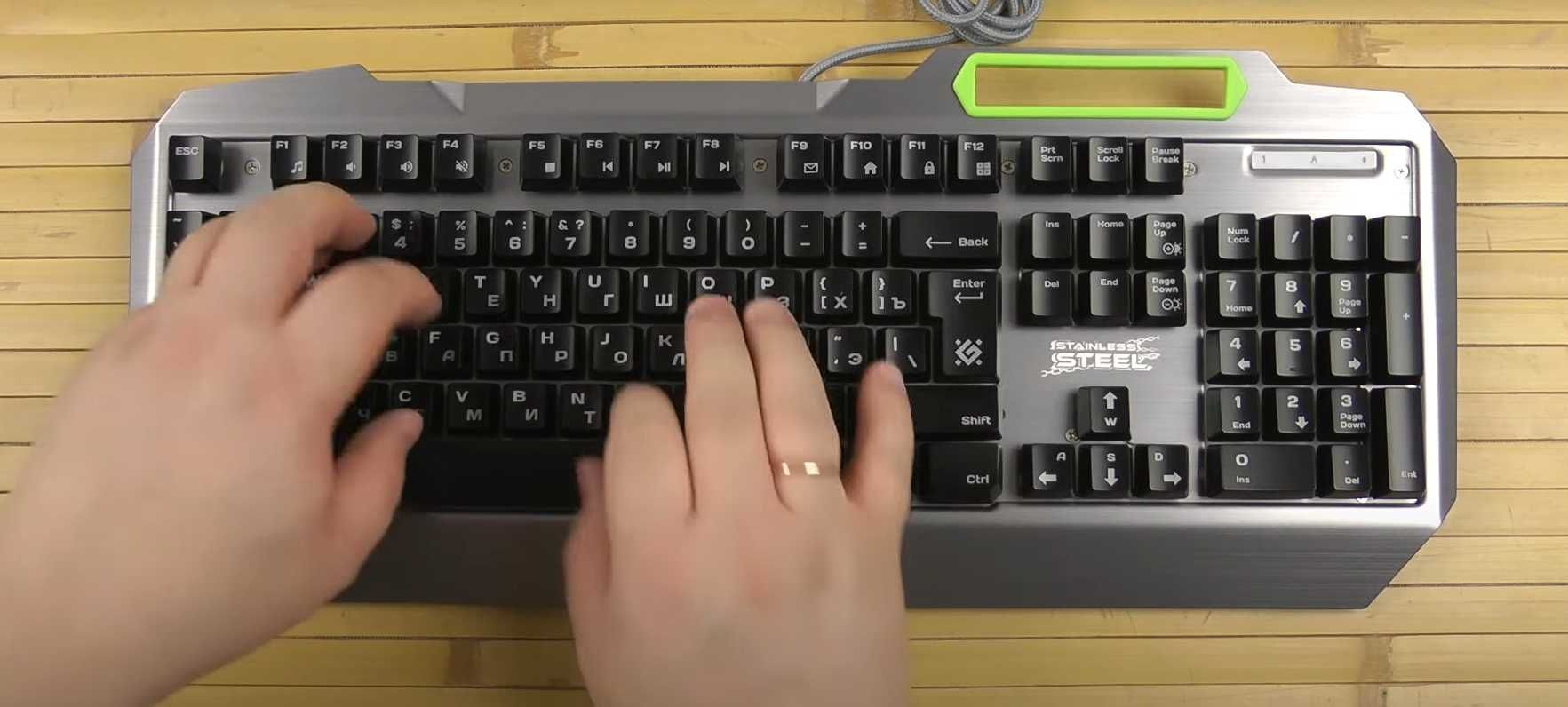 Топовая клавиатура от Defender STAINLESS STEEL GK-150DL