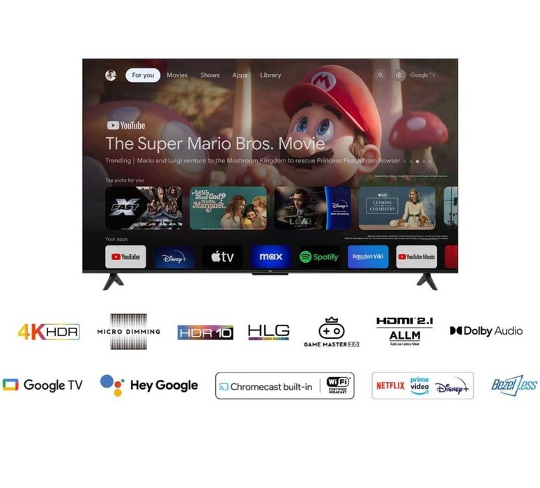 TV 4K TCL LED 58P655, 146 cm/58 inch televizor UHD nou 4 ani garanție