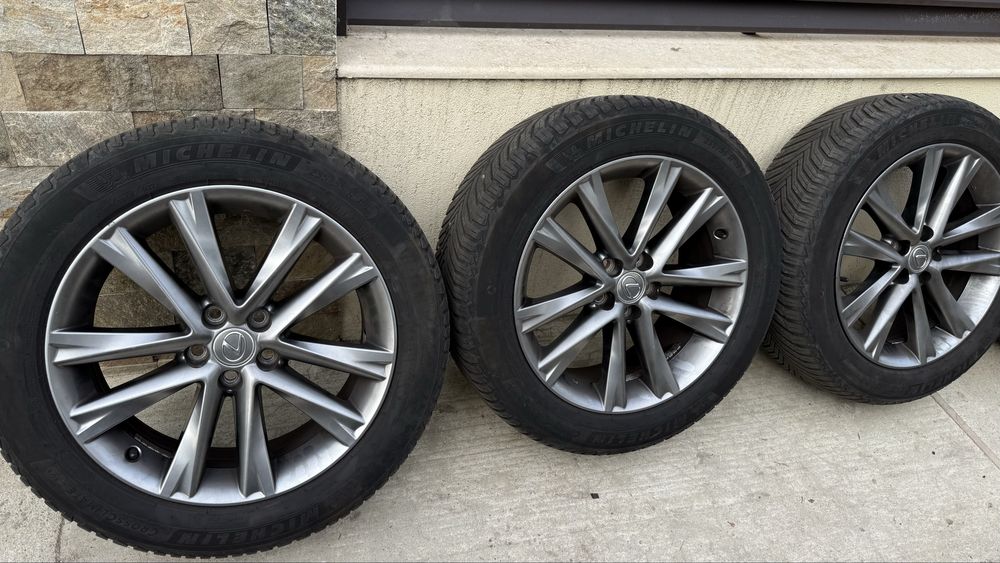 Jante cu anvelope m/s michelin dimensiune 235/55/19 lexus toyota mazda