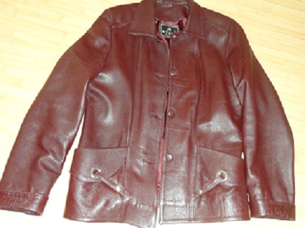 Jacheta Steel Pelle din piele naturala bordo