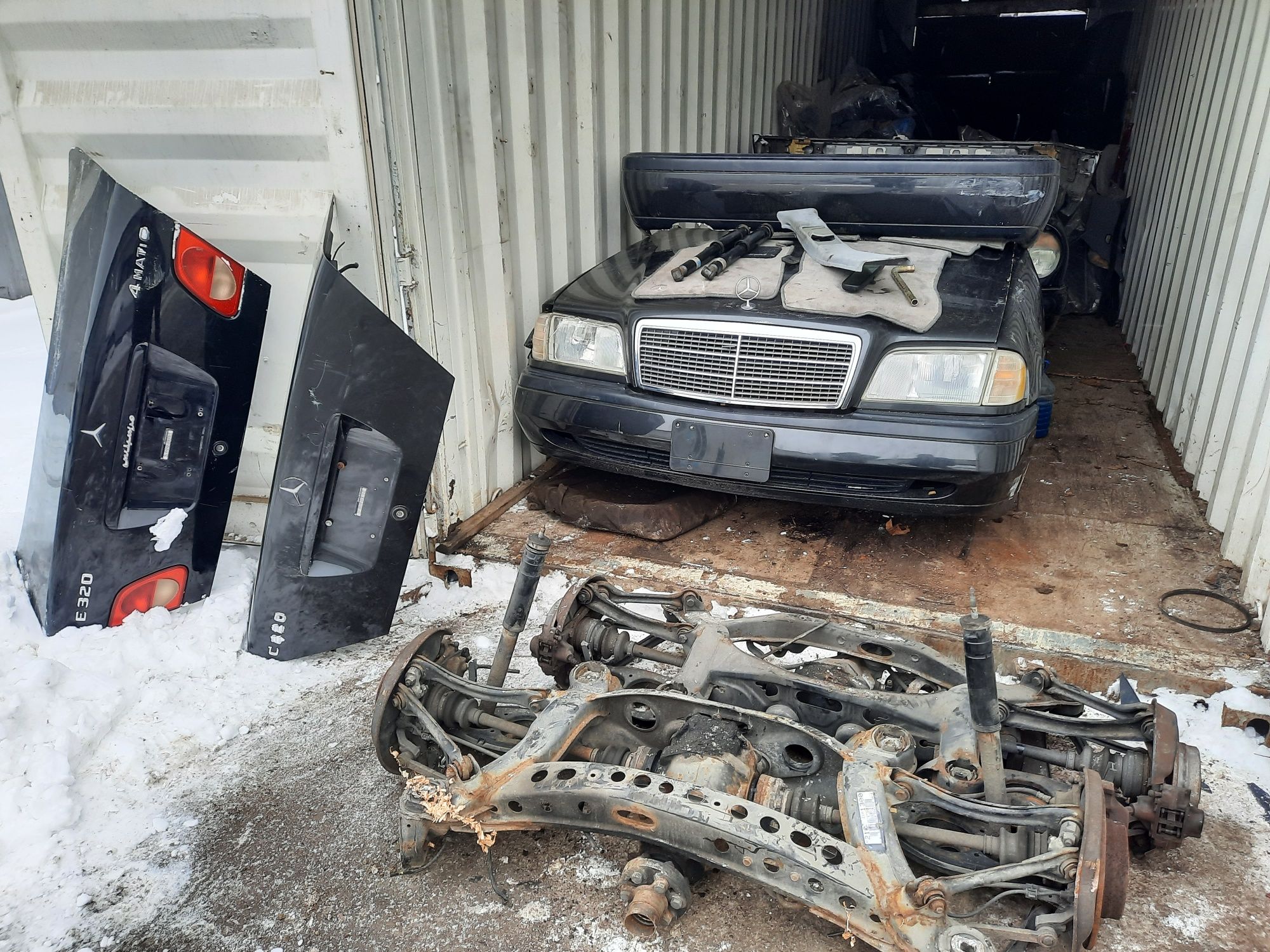 W202 C220 до рест авторазбор бу запчасть мерседес распил двигатель акп