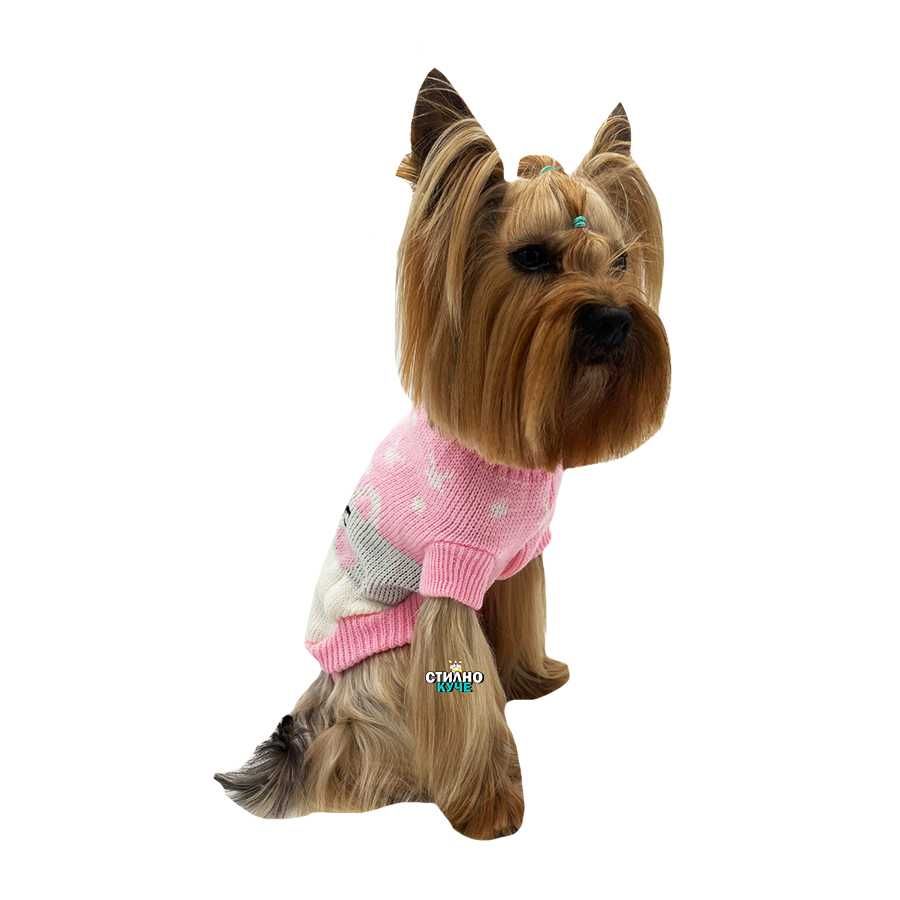 Пуловер за куче Плетена кучешка дреха Кучешки пуловери Дрехи за кучета