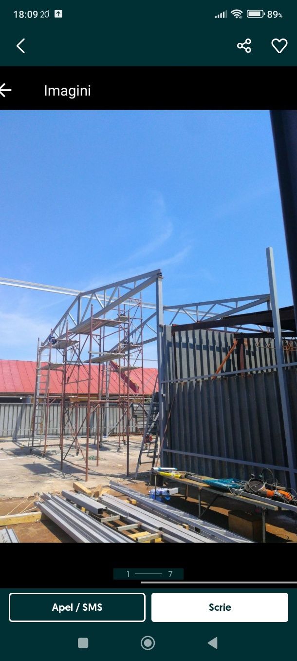 Ne ocupam cu lucrări de Construcții Confetcti Metalice
