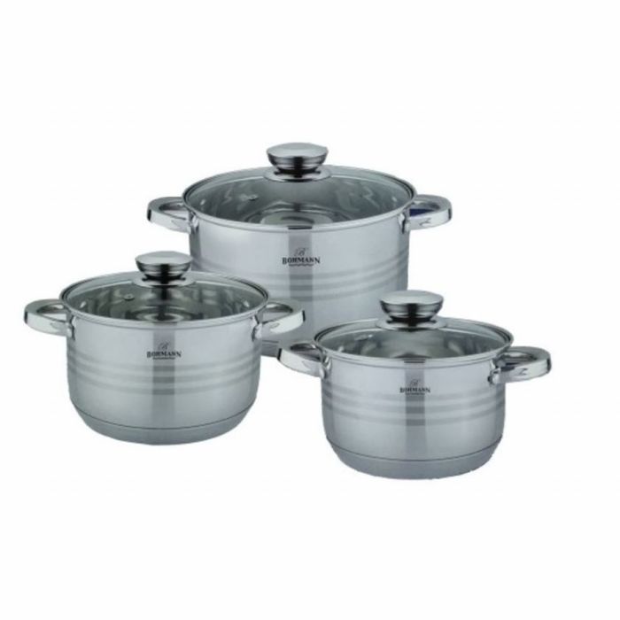 Комплект тенджери от неръждаема стомана Bohmann, Класика и удобство за