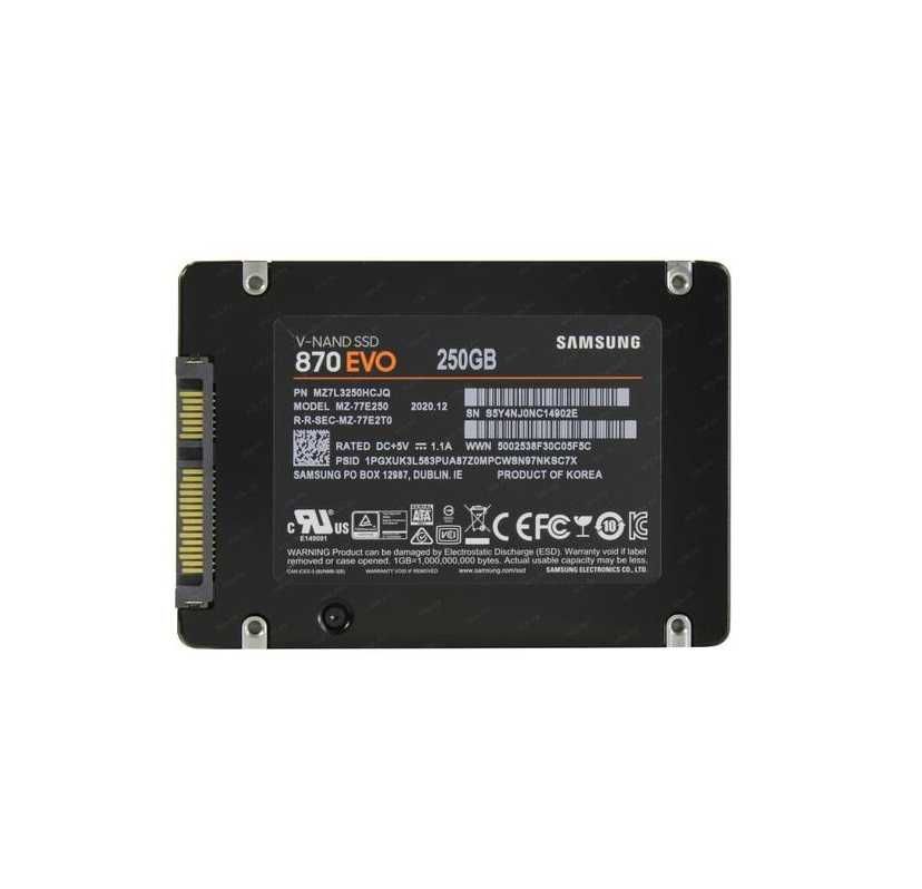 | Твердотельный накопитель SAMSUNG EVO 870 250GB