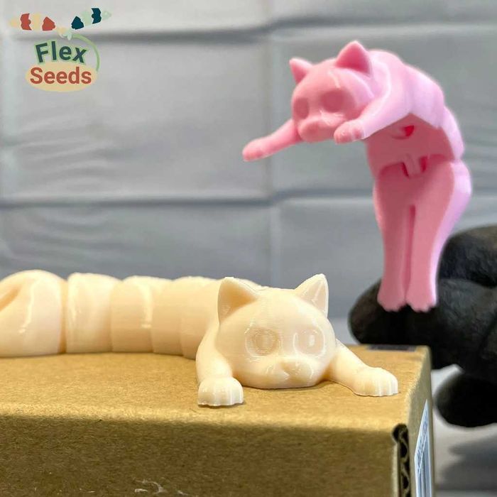 Подвижные кошки 3д печатные