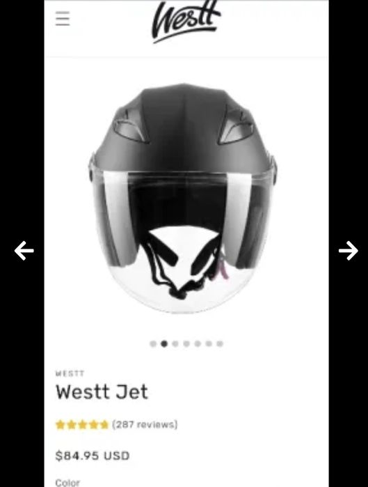 Каска westt jet черна