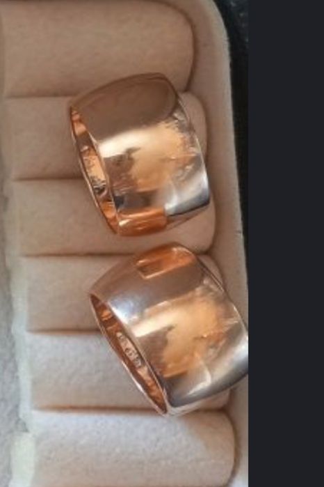 Советское Золотое обручальное кольцо, "бочка" Проба 583, вес 11,18гр