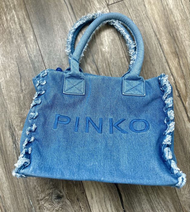 Уникална дънкова чанта PINKO