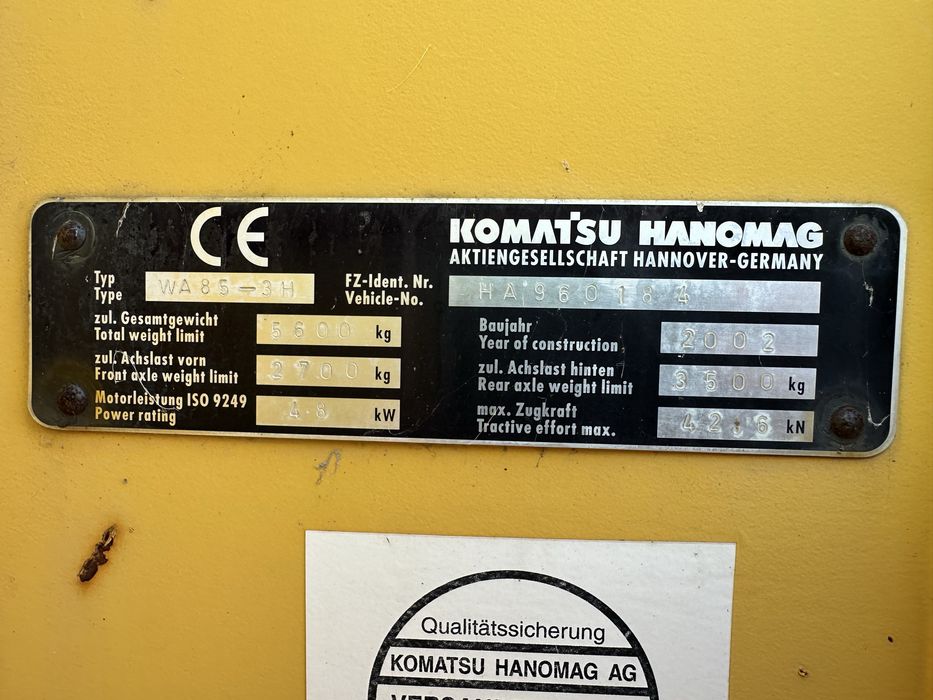 Incarcator frontal Komatsu WA85-3