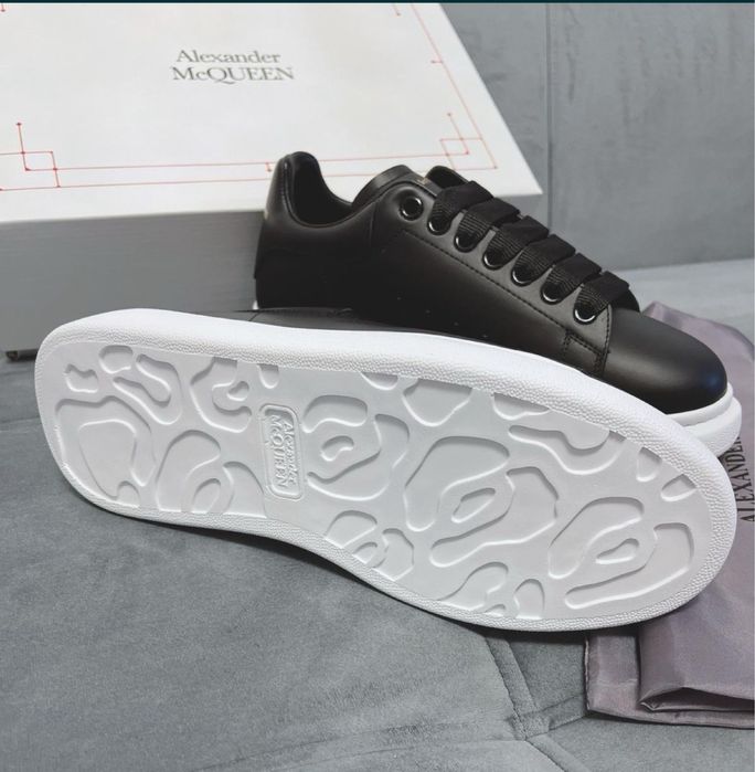 Adidasi Alexander Mcqueen negri piele naturala