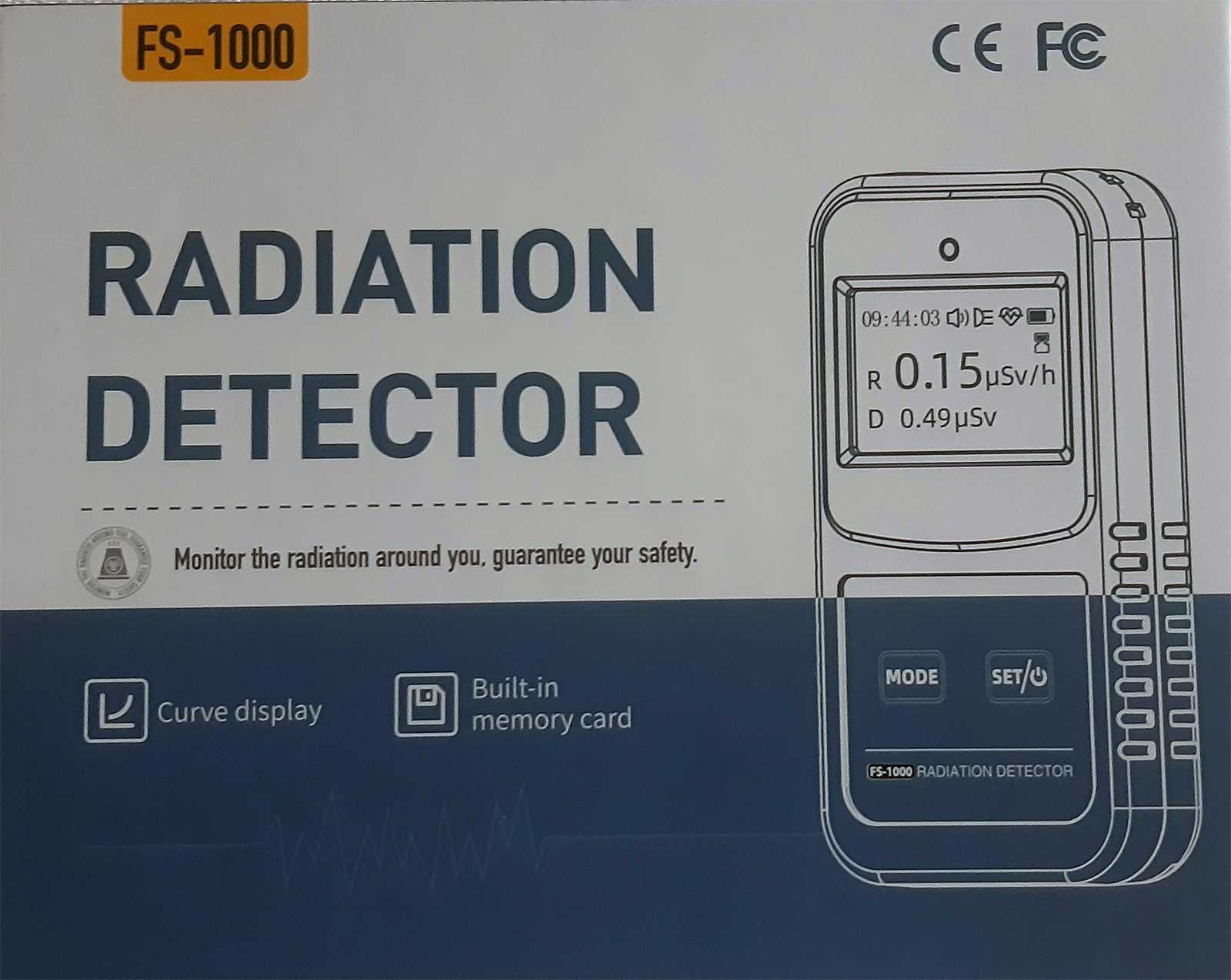Detector radiatii nucleare profesional Beta,Gamma,X-ray, stocare date