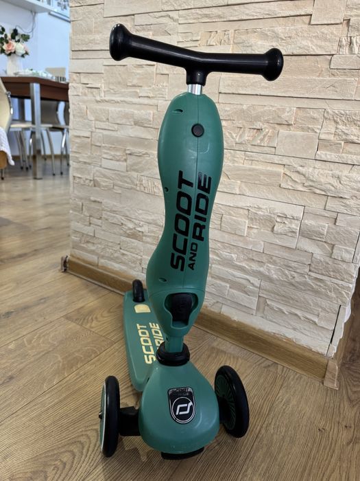 Trotineta copii cu sezut, transormabila2in1 Scoot and Ride