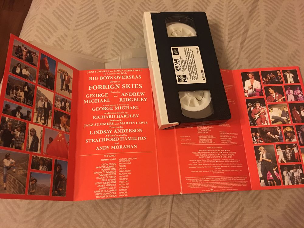 WHAM George Michael Rare VHS Видео Касета Rare Оригинал