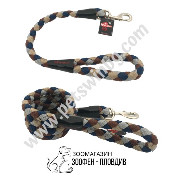 PetInterest - Повод за Куче тип Въже - S, L размер - 7 разцветки