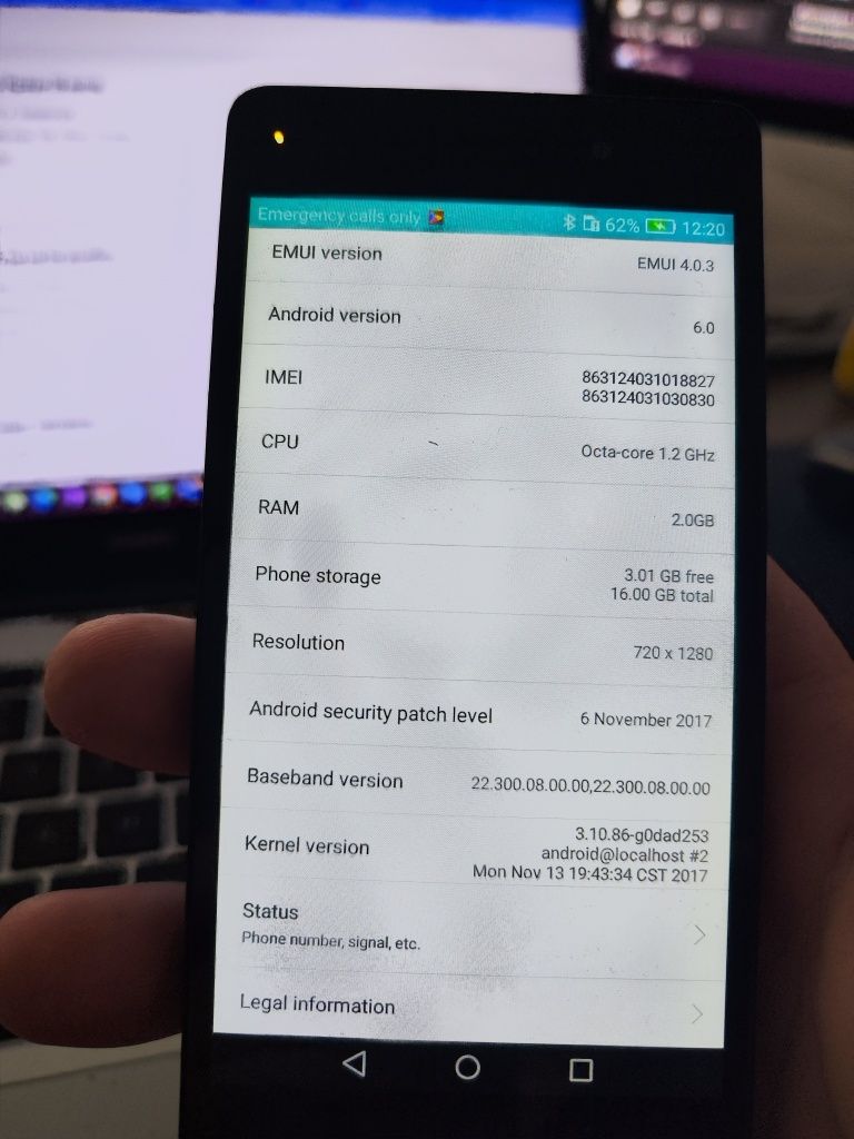 Huawei p8 lite 2gb ram