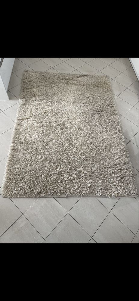 Класически килим- бял/екрю,145/200;Ikea лампи-2бр