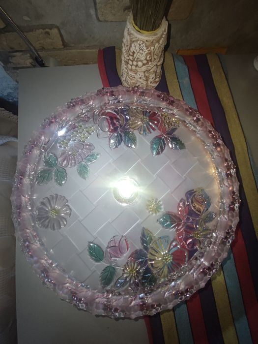 Винтажная тортница SOGA GLASS, Япония