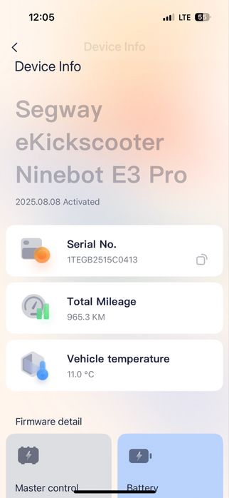 vind trotineta Segway E3pro an 2025.08.
