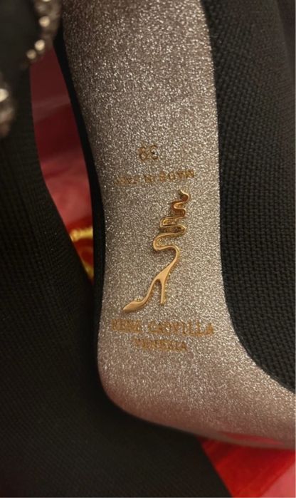 Cizme Rene caovilla piele naturala pe stoc 38