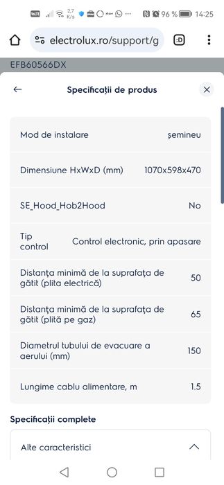 Vând hotă ornamentală noua