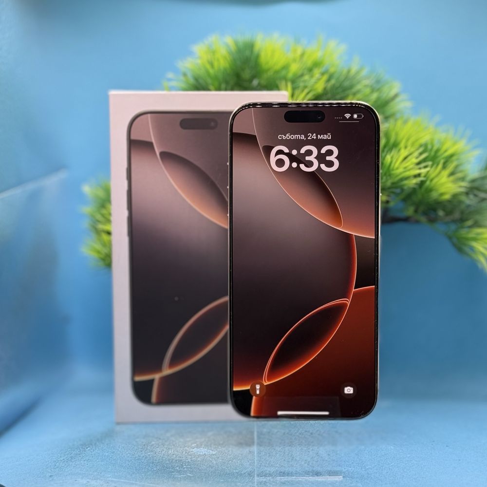 ГАРАНЦИОНЕН!!! Apple iPhone 16 Pro Max, 256GB, 5G, Desert Titanium