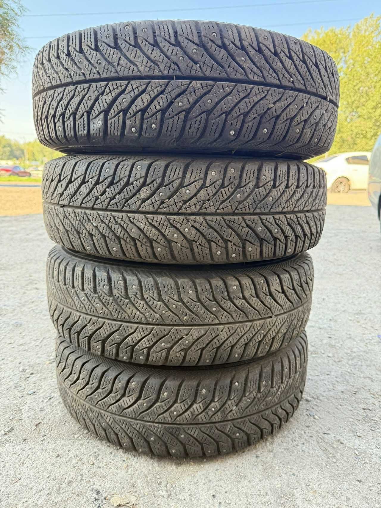 Диски R14 (4*98) с зимними шинами KAMA r14