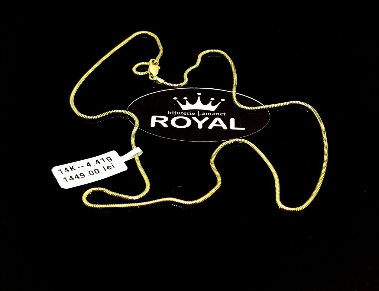 Bijuteria Royal lant din aur 14k 4.41 gr