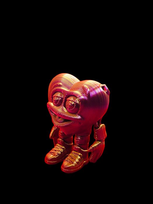 Figurina Inima Expresiva Articulata, Printata 3D