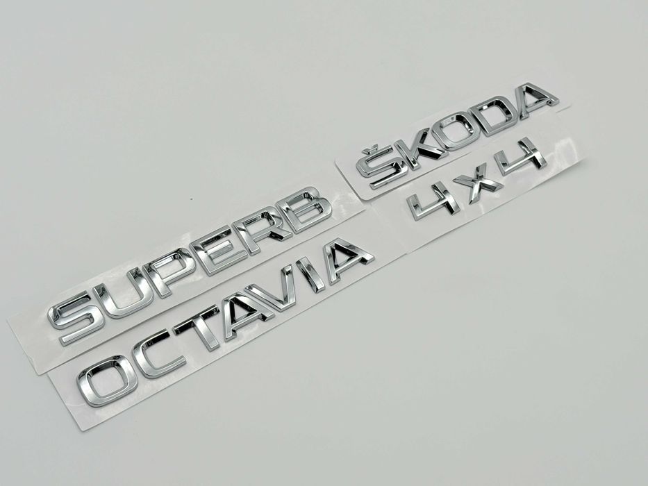 Emblema Compatibila Skoda/Octavia/Superb/4x4 crom spate