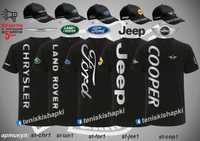 Тениска+шапка  Chrysler Land Rover Ford Jeep Cooper